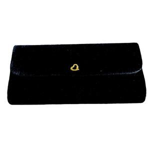 Victoria's‎ Secret Black Velour Clutch Purse Evening Formal New Years Holiday